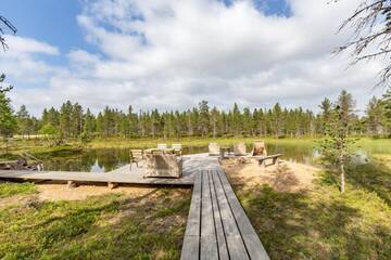 Фото номера Шале с двумя спальнями Шале Chalet Kuukkeli AuroraCabins г. Саариселькя 71