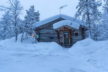 Фото номера Шале с двумя спальнями Шале Chalet Kuukkeli AuroraCabins г. Саариселькя 51