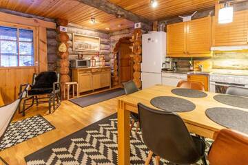 Фото номера Шале с двумя спальнями Шале Chalet Kuukkeli AuroraCabins г. Саариселькя 57