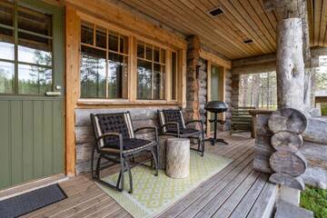Фото номера Шале с двумя спальнями Шале Chalet Kuukkeli AuroraCabins г. Саариселькя 36