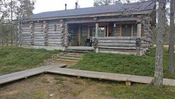 Фото номера Шале с двумя спальнями Шале Chalet Kuukkeli AuroraCabins г. Саариселькя 37