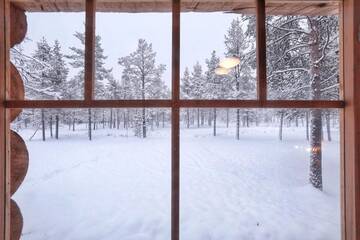 Фото номера Шале с двумя спальнями Шале Chalet Kuukkeli AuroraCabins г. Саариселькя 40