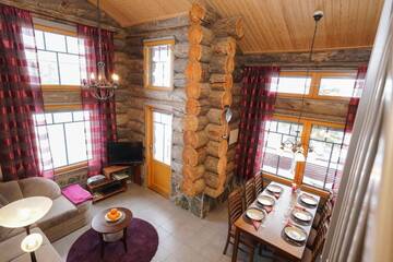 Фото номера Дом с 2 спальнями Шале Sielikkö Aurora Log Apartments г. Саариселькя 78