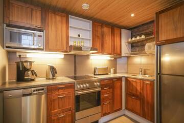 Фото номера Дом с 2 спальнями Шале Sielikkö Aurora Log Apartments г. Саариселькя 44
