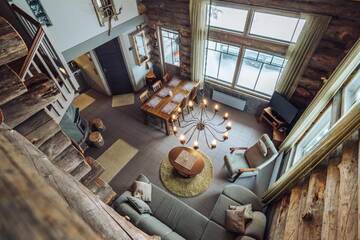 Фото номера Дом с 2 спальнями Шале Sielikkö Aurora Log Apartments г. Саариселькя 112