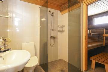 Фото номера Дом с 2 спальнями Шале Sielikkö Aurora Log Apartments г. Саариселькя 26