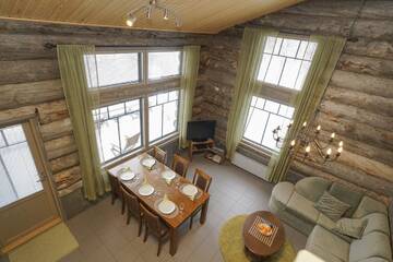 Фото номера Дом с 2 спальнями Шале Sielikkö Aurora Log Apartments г. Саариселькя 24