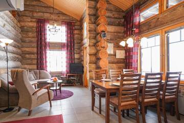 Фото номера Дом с 2 спальнями Шале Sielikkö Aurora Log Apartments г. Саариселькя 63