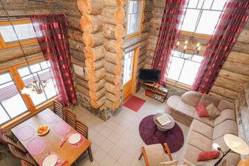 Фото номера Дом с 2 спальнями Шале Sielikkö Aurora Log Apartments г. Саариселькя 91