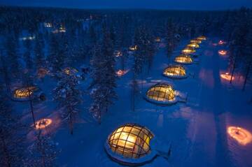 Фото Отель Kakslauttanen Arctic Resort - Igloos and Chalets г. Саариселькя 1