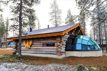 Фото номера Стеклянное иглу Кело (для 6 взрослых) Отель Kakslauttanen Arctic Resort - Igloos and Chalets г. Саариселькя 8