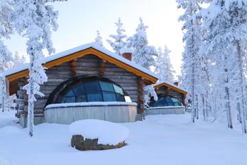 Фото номера Стеклянное иглу Кело (для 6 взрослых) Отель Kakslauttanen Arctic Resort - Igloos and Chalets г. Саариселькя 5