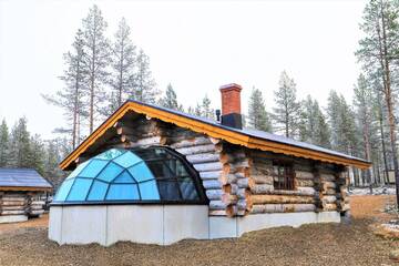 Фото номера Стеклянное иглу Кело (для 6 взрослых) Отель Kakslauttanen Arctic Resort - Igloos and Chalets г. Саариселькя 10