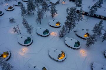 Фото номера Коттедж Aurora Отель Wilderness Hotel Muotka &amp; Igloos г. Саариселькя 15