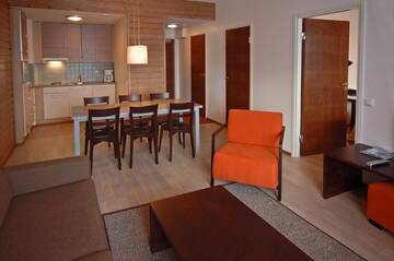 Фото номера Апартаменты с 2 спальнями и сауной Отель Lapland Hotels Riekonlinna г. Саариселькя 3